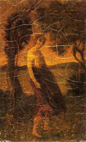 A Country Girl Oil painting by Albert Pinkham Ryder