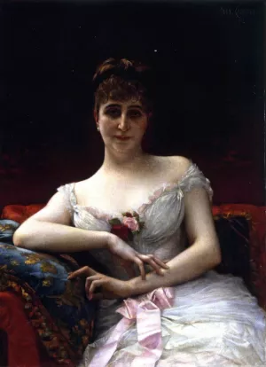 Madame Edouart Herve by Alexandre Cabanel - Oil Painting Reproduction