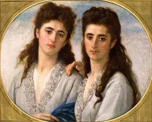 Sophie and Berthe Cabanel by Alexandre Cabanel - Oil Painting Reproduction