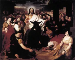 Christ's Entry into Jerusalem by Benjamin Robert Haydon Oil Painting