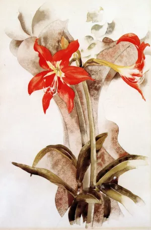 Amaryllis Oil painting by Charles Demuth