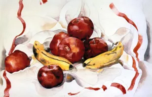 Apples and Bananas Oil painting by Charles Demuth