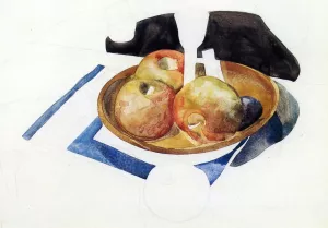 Apples and the Arts Oil painting by Charles Demuth