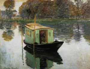 The Studio Boat by Claude Monet Oil Painting