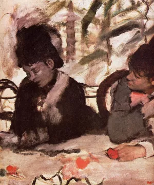 At the Cafe by Edgar Degas - Oil Painting Reproduction