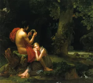 Daphnis and Chloe Oil painting by Francois Gerard