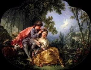Spring by Francois Boucher - Oil Painting Reproduction