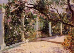 Almond Trees, Algiers by Georges Antoine Rochegrosse - Oil Painting Reproduction