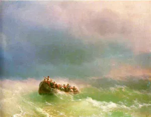 On the Storm by Ivan Konstantinovich Aivazovsky - Oil Painting Reproduction