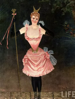 French Burlesque by Jean Beraud Oil Painting