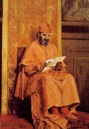 Le Cardinal by Jean-Paul Laurens Oil Painting