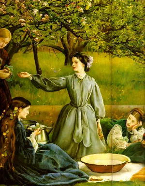 Apple Blossoms Spring Detail II by John Everett Millais - Oil Painting Reproduction