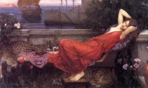 Ariadne by John William Waterhouse - Oil Painting Reproduction
