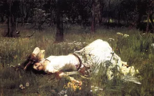 Ophelia by John William Waterhouse - Oil Painting Reproduction