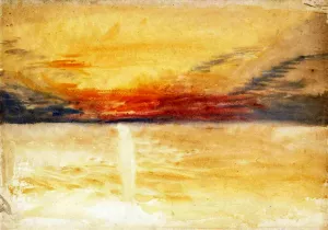 A Sunset Sky by Joseph Mallord William Turner - Oil Painting Reproduction