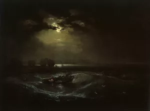 Fishermen at Sea by Joseph Mallord William Turner - Oil Painting Reproduction
