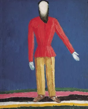 Peasant by Kazimir Malevich Oil Painting