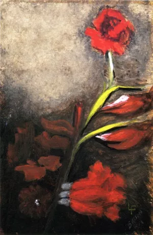 Gladiolus by Louis C. Moeller Oil Painting