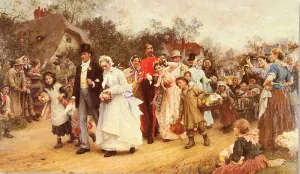 The Wedding Oil painting by Luke Fildes