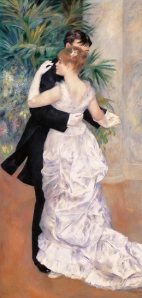 City Dance by Pierre-Auguste Renoir - Oil Painting Reproduction