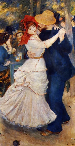 Dance at Bougival by Pierre-Auguste Renoir - Oil Painting Reproduction