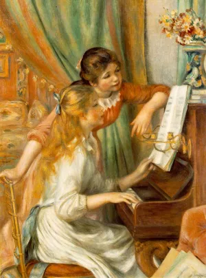 Jeunes Filles au Piano Girls at the Piano by Pierre-Auguste Renoir - Oil Painting Reproduction