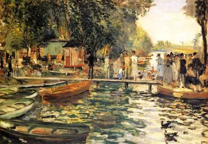 La Grenouillere by Pierre-Auguste Renoir - Oil Painting Reproduction