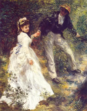 La Promenade by Pierre-Auguste Renoir Oil Painting