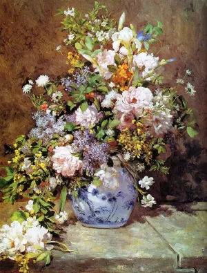 Spring Bouquet by Pierre-Auguste Renoir - Oil Painting Reproduction