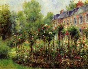 The Rose Garden at Wargemont by Pierre-Auguste Renoir - Oil Painting Reproduction