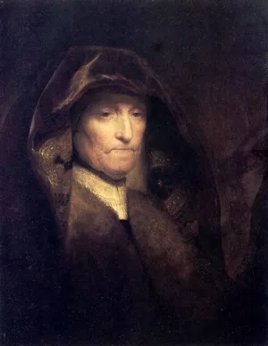 A Bust of an Old Woman (also known as The Artist's Mother) by Rembrandt Van Rijn - Oil Painting Reproduction