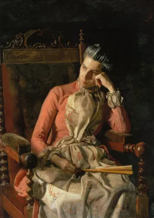 Portrait of Amelia van Buren by Thomas Eakins - Oil Painting Reproduction
