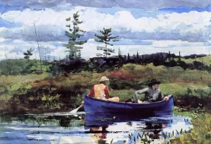 The Blue Boat by Winslow Homer - Oil Painting Reproduction