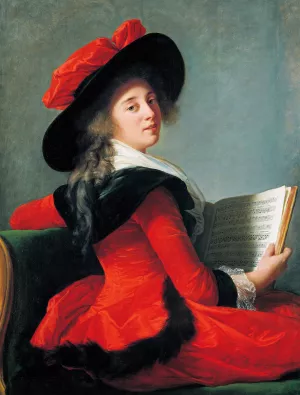 Baronne De Crussol Oil painting by Élisabeth Louise Vigée Le Brun