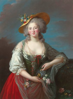 Elisabeth-Philippe-Marie-Helene de France, dite Madame Elisabeth by Élisabeth Louise Vigée Le Brun Oil Painting