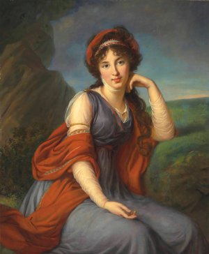 Maria Grigorievna Viazemskaia, Princess Golitsyna by Élisabeth Louise Vigée Le Brun Oil Painting