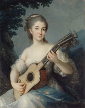 Portrait de Marie-Louise-Adelaide-Jacquette de Robien, vicomtesse de Mirabeau by Élisabeth Louise Vigée Le Brun Oil Painting