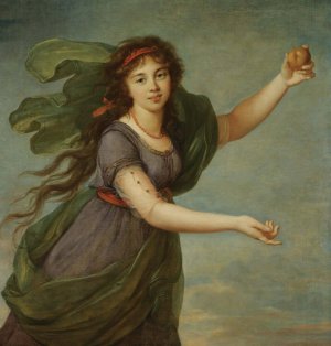 Portrait Of A Young Girl In The Guise Of Atalanta by Élisabeth Louise Vigée Le Brun Oil Painting