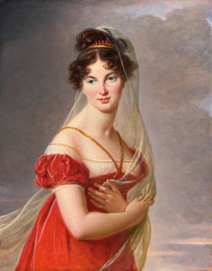 Portrait Of Aglae Angelique Gabrielle by Élisabeth Louise Vigée Le Brun Oil Painting