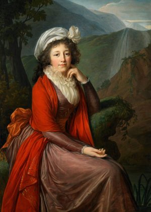 Portrait of Countess Maria Theresia Bucquoi, nee Parr by Élisabeth Louise Vigée Le Brun Oil Painting