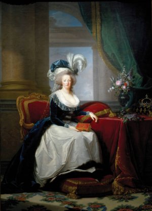 Portrait of Marie Antoinette, Queen of France by Élisabeth Louise Vigée Le Brun Oil Painting