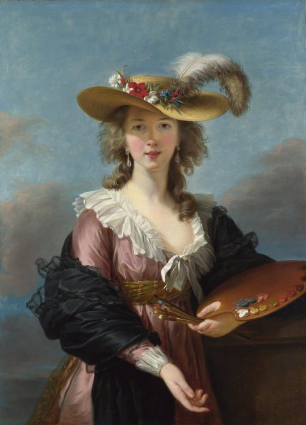 Main Product Photo of Self Portrait In A Straw Hat  Painting by Élisabeth Louise Vigée Le Brun