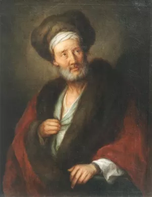 Portrait of a Polish Man Oil painting by Adam Manyoki