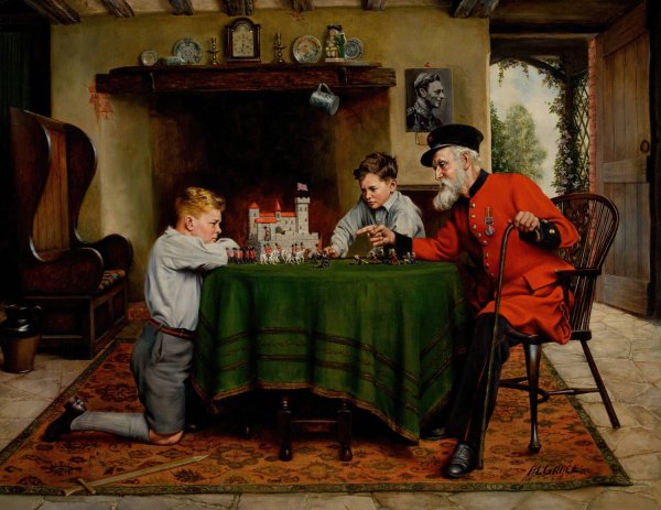 Main Product Photo of Military Tactics Painting by A. L. Grace