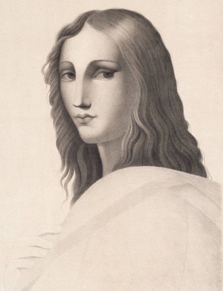 Ynglingefigur fra Raphaels 'Skolen i Athen' by A. Lilienberg - Hand-Painted Oil Painting Reproduction