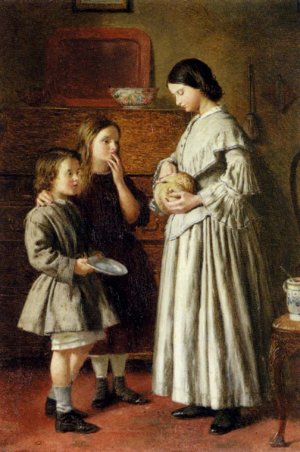 Lunchtime by Frederick Smallfield Oil Painting