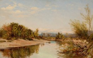 Androscoggin River, New Hampshire by Aaron Draper Shattuck Oil Painting