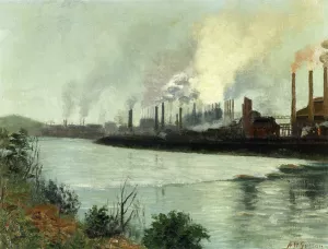 Bethlehem Steel painting by Aaron Harry Gorson