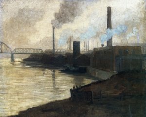 Industrial Scene - Mills on the Monongahela