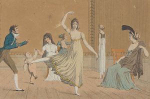 La lecon de danse by Aaron Martinet Oil Painting